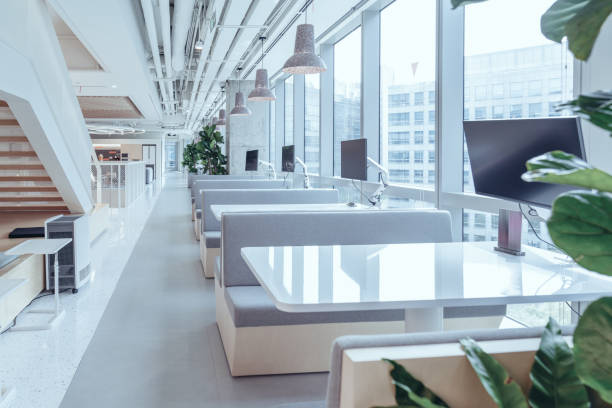 istock A modern and minimalist dining area with sleek 2165181867
