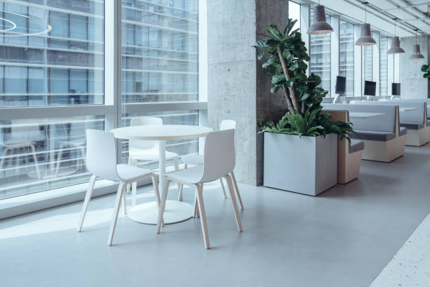 istock A modern and minimalist dining area with sleek 2165181917