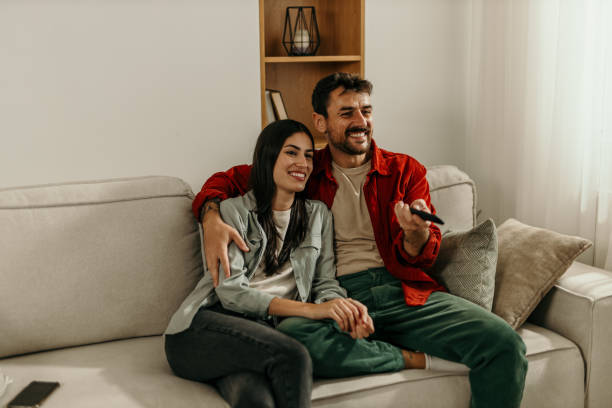 istock Watching TV together is our date 2165185004