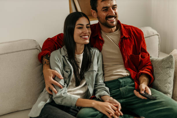 istock Watching TV together is our date 2165185006