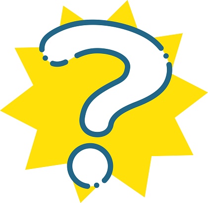 Ilustración de Blue Dashed Question Mark Illustration Material y más ...