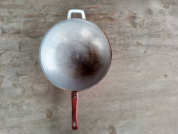 istock pan, cooking, metal, background, equipment 2165196761