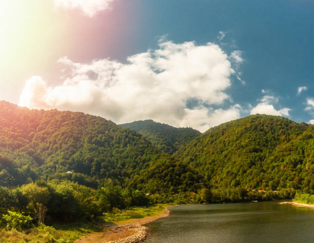 istock This beautiful, scenic mountain landscape features stunning reflections on a serene and peaceful lake 2165200628