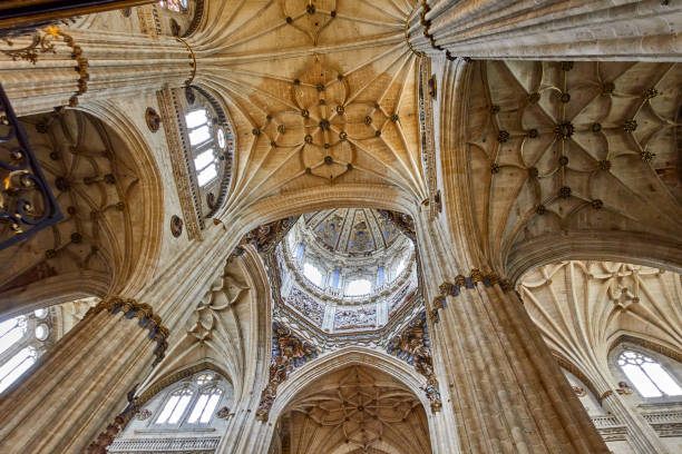 istock Great main dome from inside the cathedral of Salamanca 2165202729