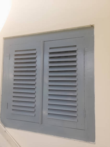 istock Blue wooden windows 2165204677
