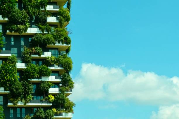istock Trees on skyscraper balconies in Milan 2165207291