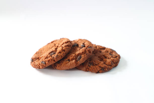 istock Chocolate chip cookies on white background. 2165209170