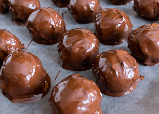 istock Holiday Peanut Butter Chocolate Balls 2165210782