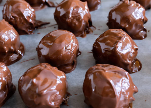 istock Holiday Chocolate PeanutButter Balls 2165210784