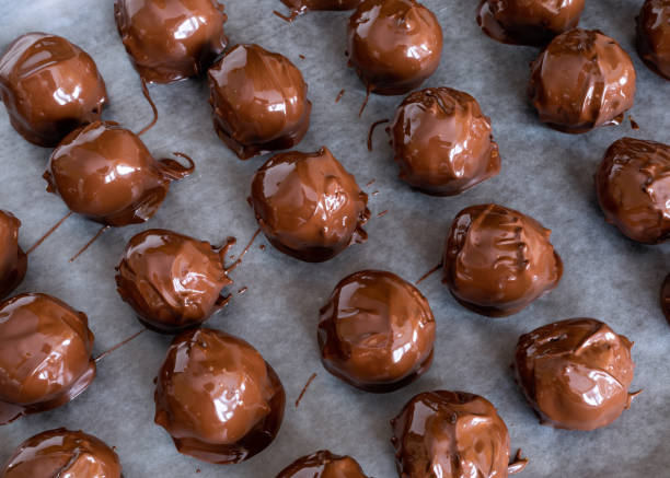 istock Holiday Chocolate PeanutButter Balls 2165210786