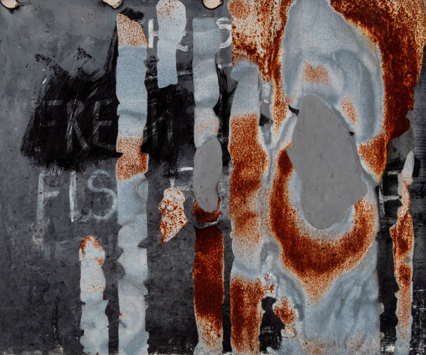 istock Rusty old metal sign 2165212547