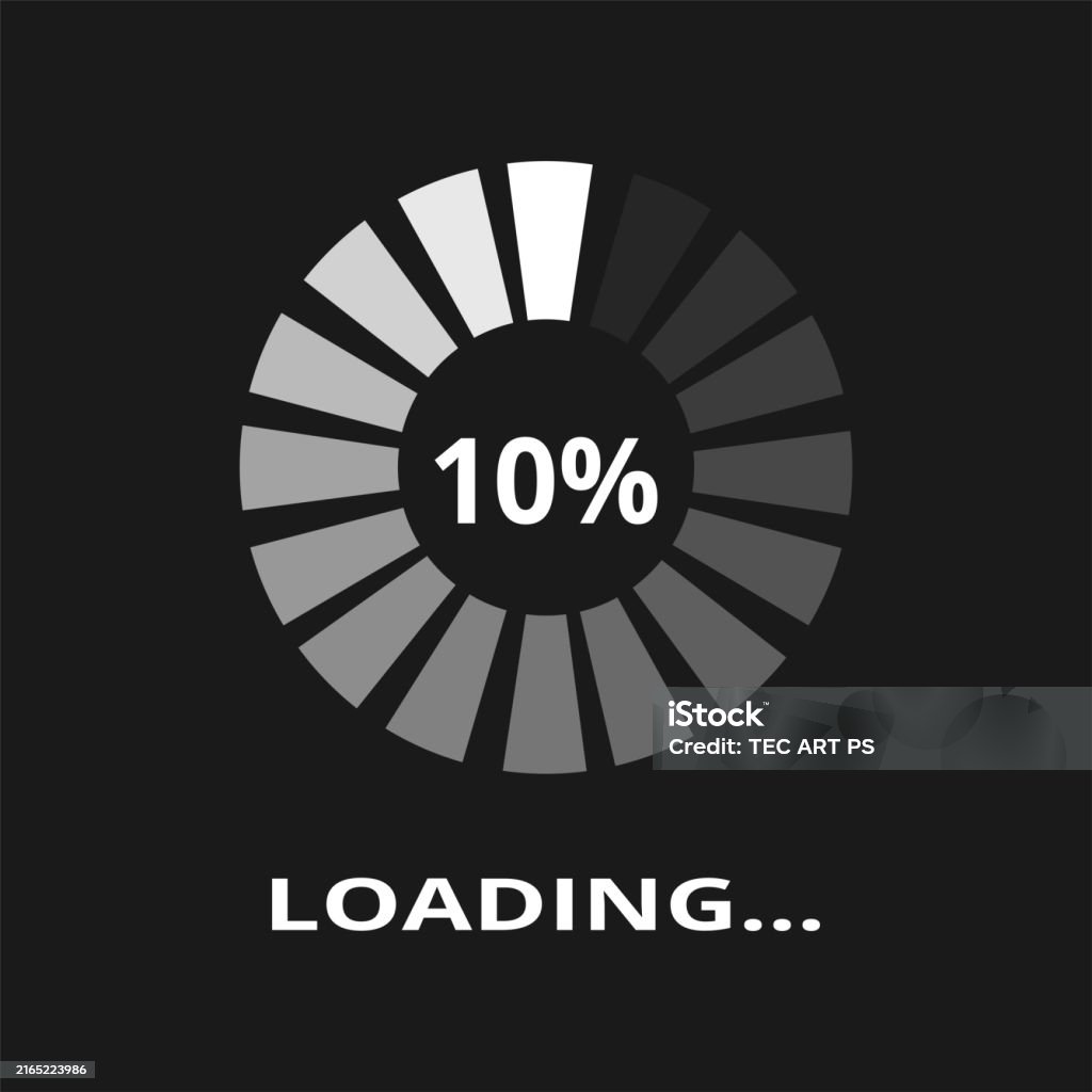 Loading 10k Loading Circle 10 Stock Illustration - Download Image Now - Circle ...