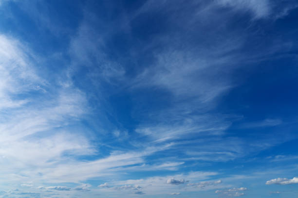 istock summer evening, sunset in yellow, orange and pink with clouds, background 2165226432