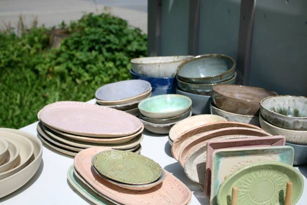 istock Beautiful ceramics (plates, bowls, serving platters) in pastel colors. Tableware Kitchen equipment Dining utensils 2165227141