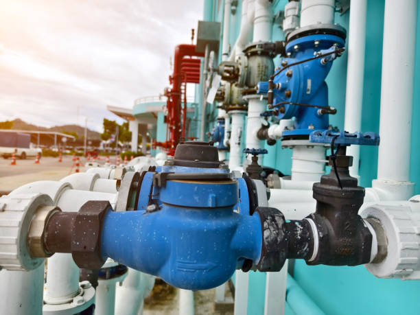 istock Header pipes valve zone and fire alarm control system at industrial plants 2165235722