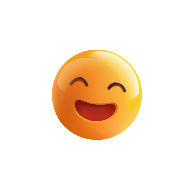 istock 3D yellow cheerful, beautiful emoticon smiling, 3D. Icon, sign, laughter, fun, happiness, jokes. Realistic emoji for advertising concepts. Vector 2165236910