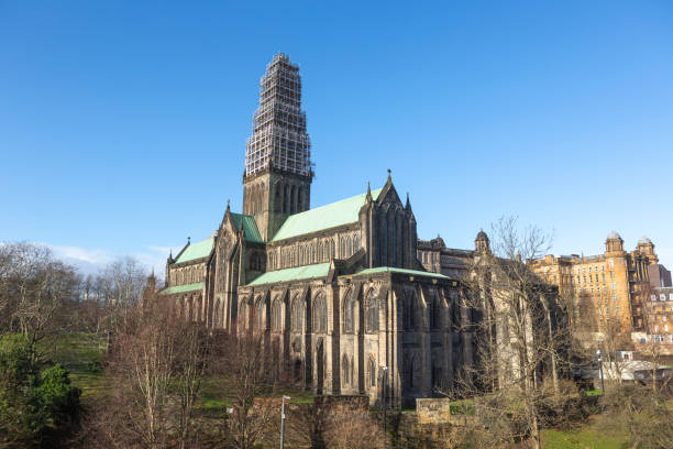 historical glasgow cathedral at scotland england UK