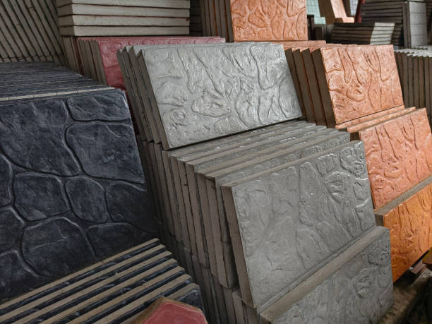istock A collection of concrete tile is arranged on one another 2165241960