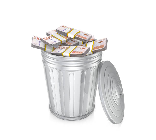 istock Swedish Kronas Money Garbage Trash 2165242913