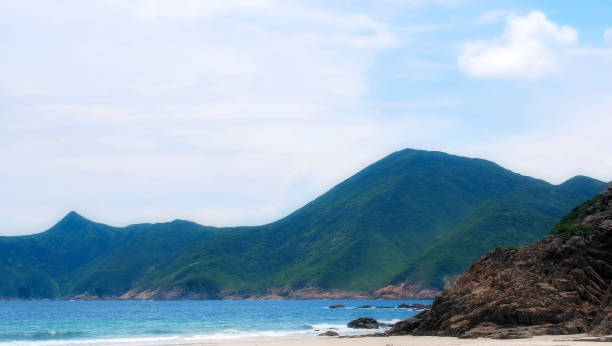 A very popular and scenic beach in Sai Kung Peninsula, Hong Kong.