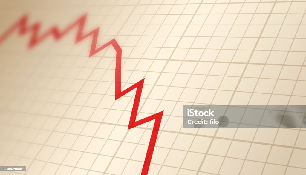 Stock Loss Decrease Chart Commodity Value Increase Chart Line Graph ...