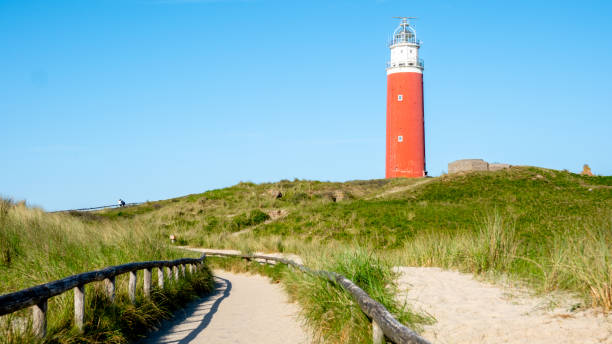 istock Texel Netherlands, Majestic lighthouse towering over the sandy beach on a sunny day 2165245644