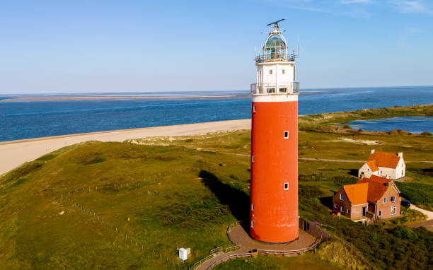 istock Texel Netherlands, Majestic lighthouse towering over the sandy beach on a sunny day 2165247731