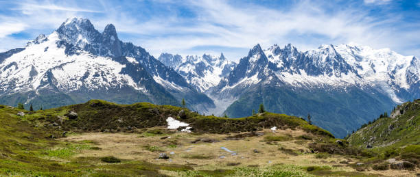 istock Mountains views in Chamonix-Montblanc range, France 2165250334