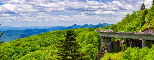 Linn Cove Viaduct along Blue Ridge Parkway, North Carolina