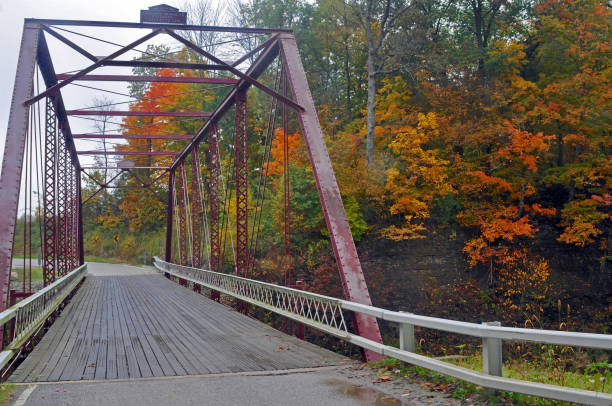 Wilson Bridge, also know as Old Royster Ford and Carroll County Bridge No. 121 is a historic Pratt through truss bridge that spans Deer Creek.   Built in 1897-1898 by the Lafayette Bridge Company.  It is 122 feet long and 14 feet high.