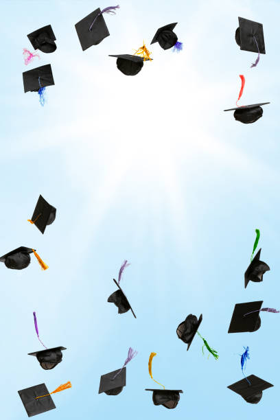 istock Mortarboards flying in the sky 2165281576