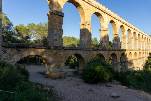 istock Devil's Bridge in Tarragona. Aqueduct from Roman times. 2165282924