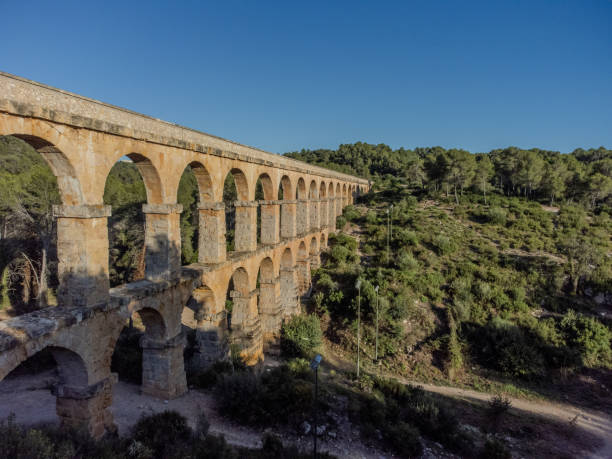 istock Devil's Bridge in Tarragona. Aqueduct from Roman times. 2165282957