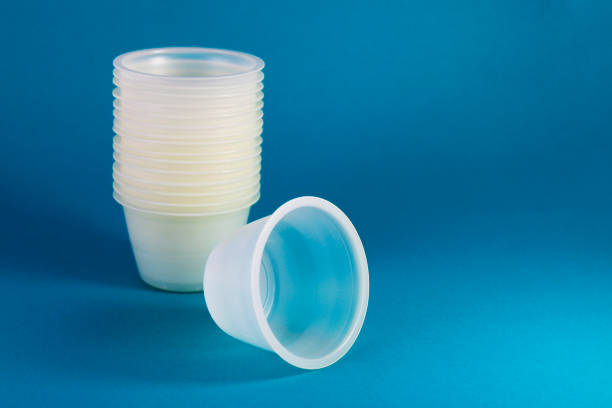 istock Plastic containers arranged one on top of the other - Horizontal format 2165284886