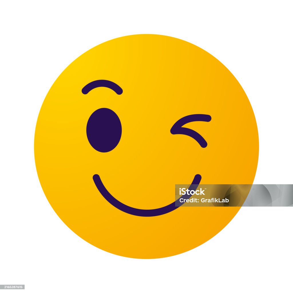 Winking Weapon Winking Smiley Face Stock Illustration - Download Image Now - Emoji ...