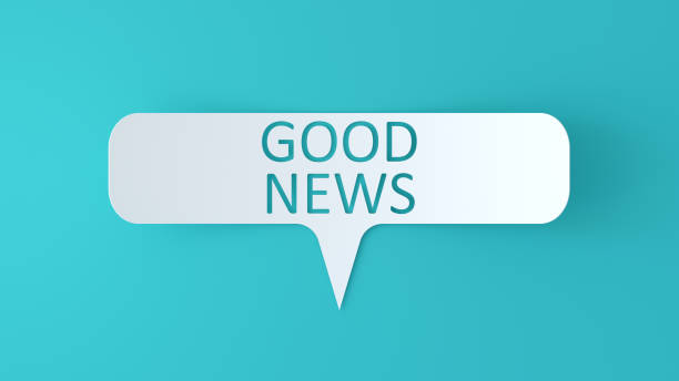 istock Good news - text on speech bubble, heart sign 2165292032
