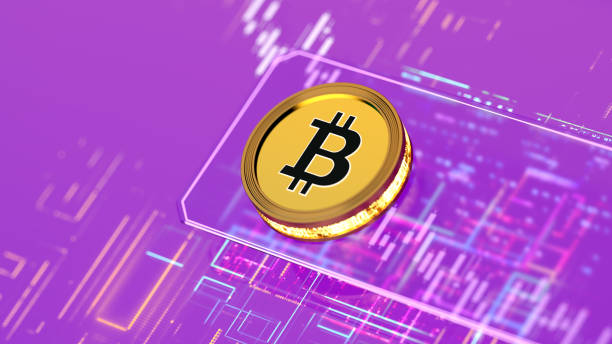 istock Bitcoin Cryptocurrency abstract coin sign on CPU 2165292089