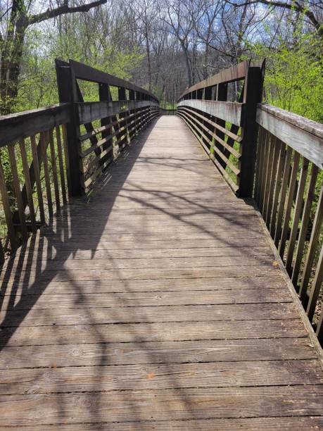 istock Wooden bridge over creek 2165296155