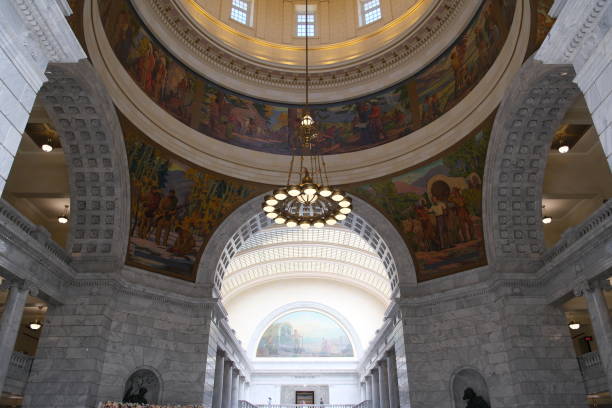 istock inside of Utah State Capitol government building 2165300059