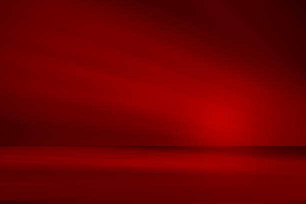 istock Studio style background wall decoration presentation uses white and red tones. with shadows cast from a nearby window, concept creating a decorative 2165311037