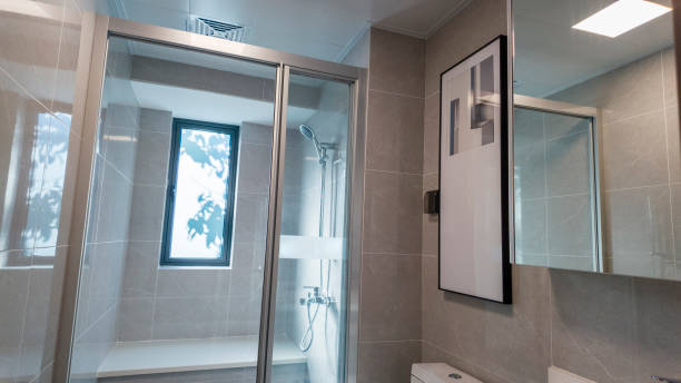 istock Modern style residential bathroom 2165311284