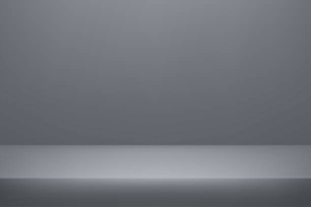 istock Grey Background Wall Studio Room with Spotlights, Shadow on floor. Space for selling products on the website. Vector illustration. 2165311643