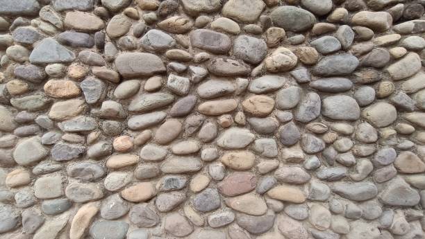 Texture of a stone wall. Old castle stone wall texture background