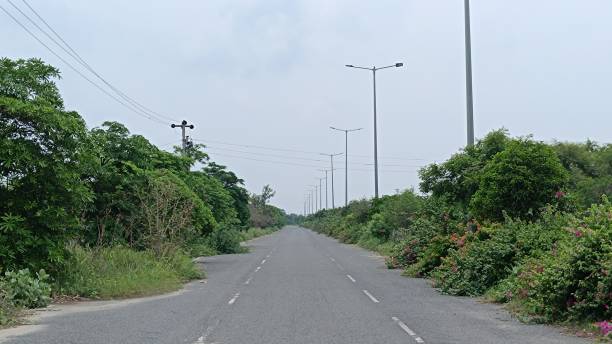istock A picture of empty road with selective focus 2165314020