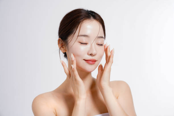 beauty portrait of a young beautiful asian woman - 美容 日本人 ストックフォトと画像