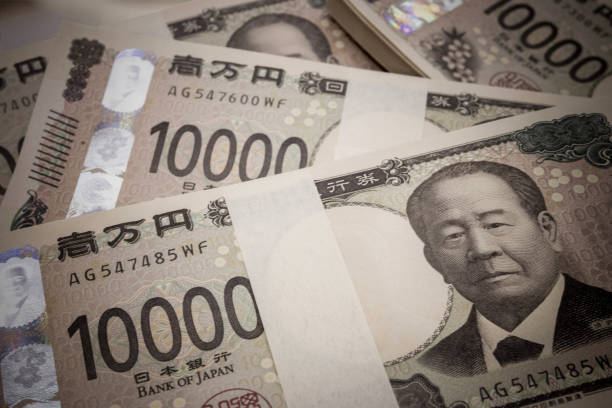 istock Japan's new 10,000 yen note. Bundled million yen. Negative image. 2165320790