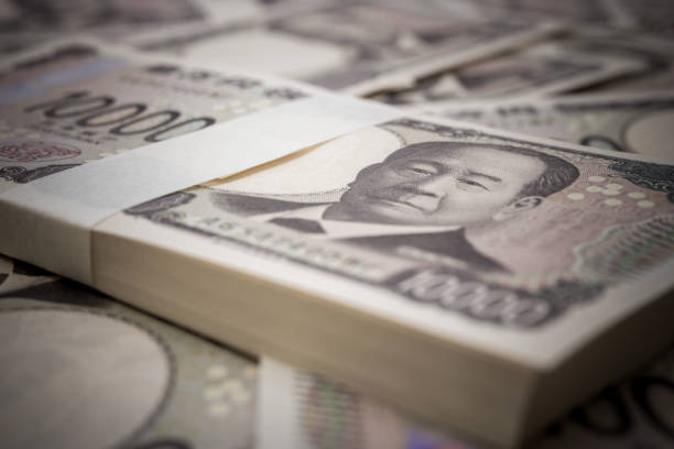 Japan's new 10,000 yen note. Negative image.