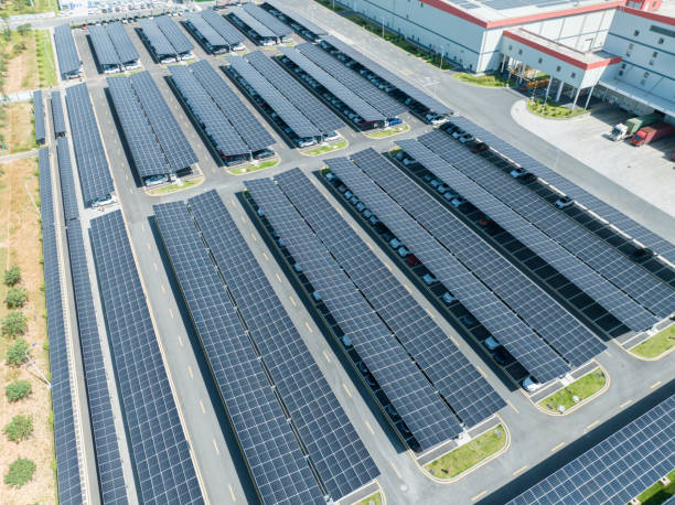 istock Electric vehicle charging station solar power generation 2165323562