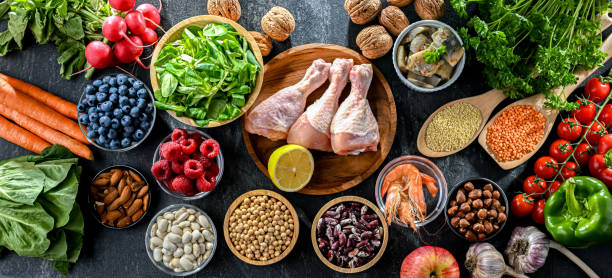 istock Food products representing the MIND diet 2165323647