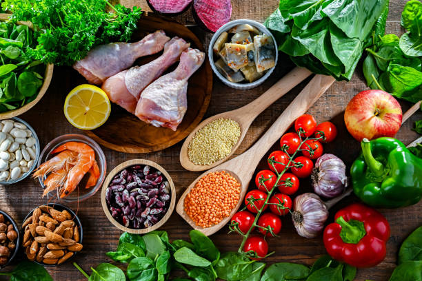 istock Food products representing the MIND diet 2165323666